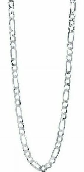 STERLING SILVER 18" FIGARO 10 3-1 CHAIN