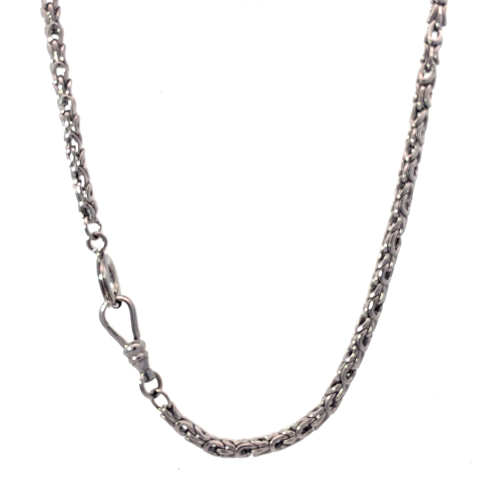 AWCW 12" WHITE BYZANTINE WALDEMAR WATCH CHAIN