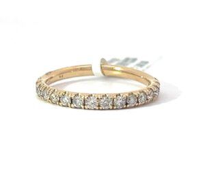 14kt yellow gold diamond band tw 0.50cts SI, H