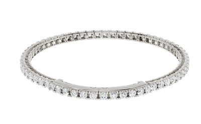BT .jpg 14kt white gold IGI certified Lab Grown Diamond eternity tennis bracelet tw 5.00cts, VS, colorless E/F color