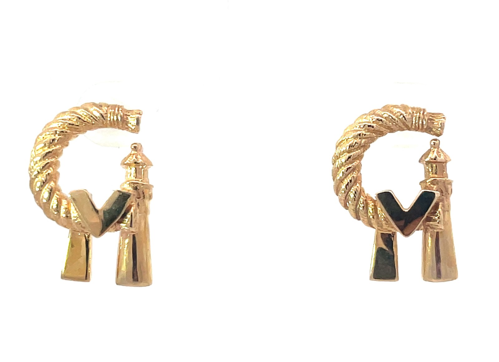 CMSEYLG 14KT Y/G LARGE CAPE MAY EARRINGS