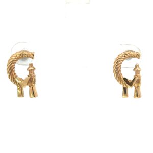 14KT Y/G MEDIUM CAPE MAY EARRINGS