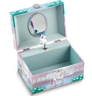 Children's Unicorn Mirrored Musical Jewelry Box (Plays Oh! My Darling Clementine)