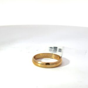 14KT Y/G 3MM LOW DOME BAND SIZE 4