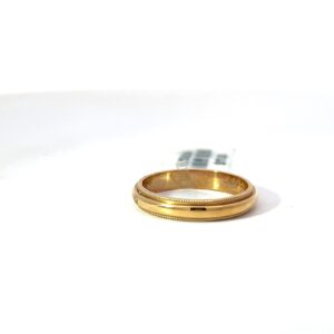 10KT Y/G SIZE 4 3MM WEDDING BAND