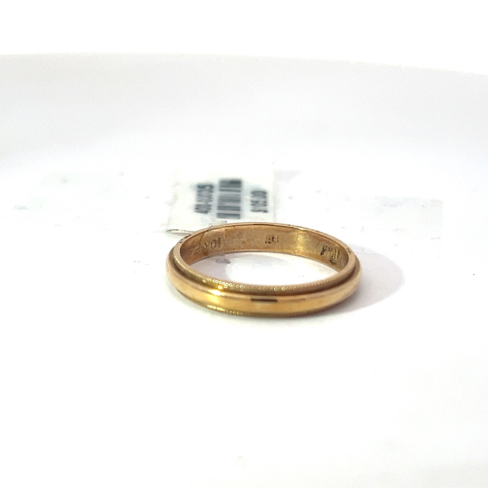 LDML 10KT YG LOW DOME 2 1/2MM MILGRAIN WEDDING BAND SIZE 5