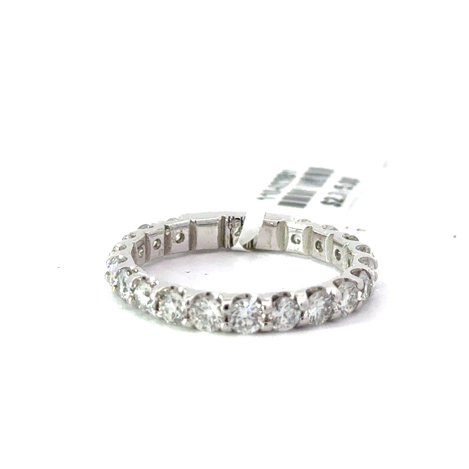 MRV 14kt white gold diamond wedding band tw 1.60cts SI, near colorless H/I