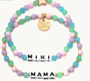 Little Words Project stretch bracelet "Mama and Mini"