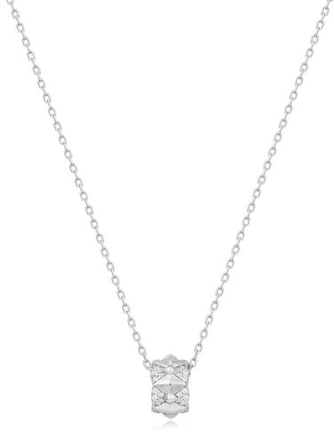 N H .jpg Sterling Silver geometric sparkle cz pendant