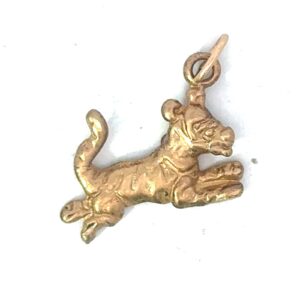 14KT Y/G TIGGER CHARM