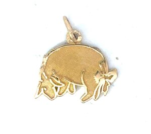 14KT Y/G EEYORE CHARM