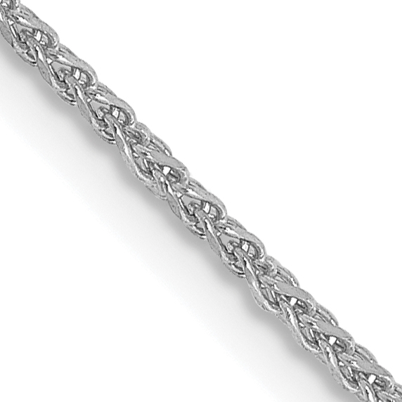 Pen .jpg 14kt white gold 1.25mm diamond cut spiga chain with claw catch 20"