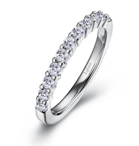 RCLP .jpg Sterling Silver platinum bonded lassire simulated wedding band tw 1.00ct size 7