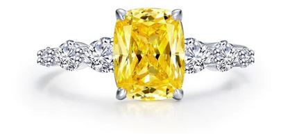 Sterling Silver platinum bonded Lafonn Signature Lassire simulated diamond ring tw 4.81cts size 7