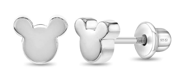 Sterling Silver tennie mickey mouse stud earring