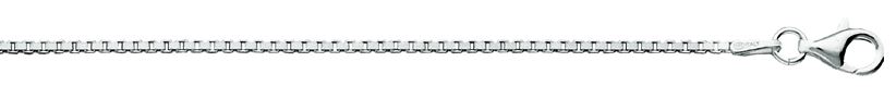 SSR .jpg sterling silver rhodium plated 1.5mm box chain with claw catch 22"