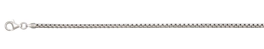 SSR .jpg Sterling Silver 2.55mm solid round box chain ankle bracelet 9"