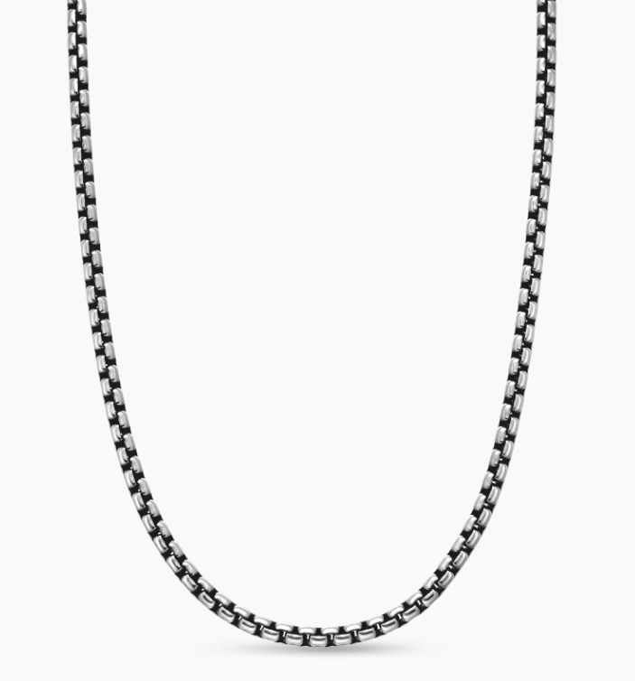 SSR .png Sterling Silver solid round 2.55mm box chain with claw catch closure 16"