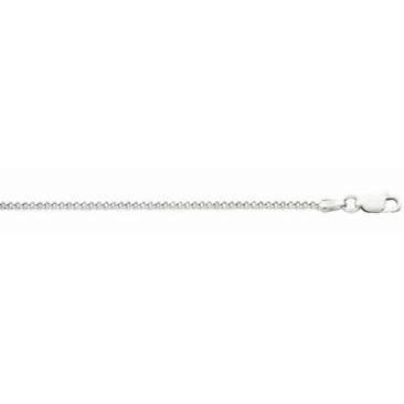 SSR .jpg Sterling Silver 1.9mm miami cuban link anklet rhod plated 11"