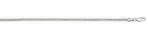 Sterling Silver 2.6 mm miami cuban link chain with claw catch 18"