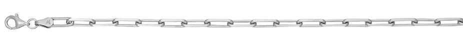 SSR .jpg Sterling Silver rhodium plated 3.75mm paperclip chain necklace 16"