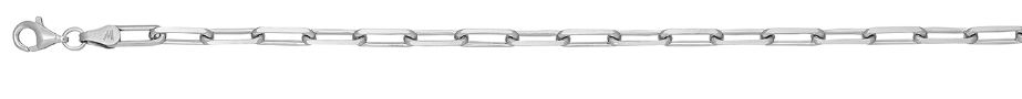 SSR .jpg Sterling Silver rhodium plated 3.75mm paperclip chain 18"