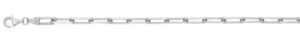 Sterling Silver rhodium plated 4.5mm paperclip chain 18"