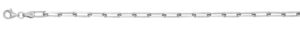 Sterling Silver rhodium plated 4.5mm paperclip bracelet 7"