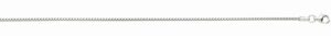 Sterling Silver rhodium plated1.5mm solid franco 1.5mm ankle bracelet 10"