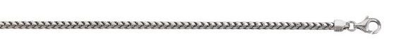 SSR .jpg Sterling Silver 3.1mm solid franco chain rhod plated 18"