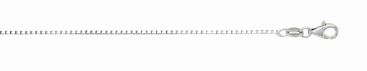 SSr .jpg sterling silver 1.25mm box chain with claw catch closure rhodium plated