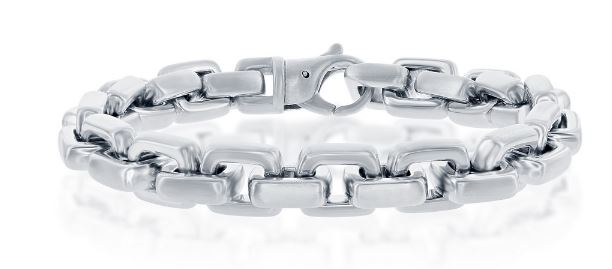 ST .jpg Stainless steel anchor link mans bracelet