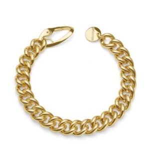 UNOAERRE Designer Bronze Gold Plated Curb Bracelet - Made in Italy