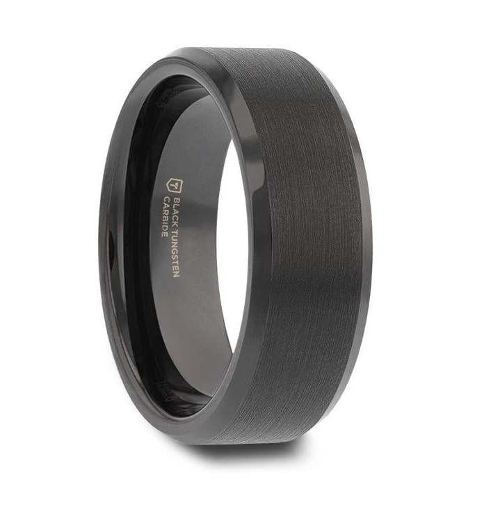 W FBBE MM .png Elisa Black Tungsten Ring with polished beveled edge and brushed center 8mm size 10.5