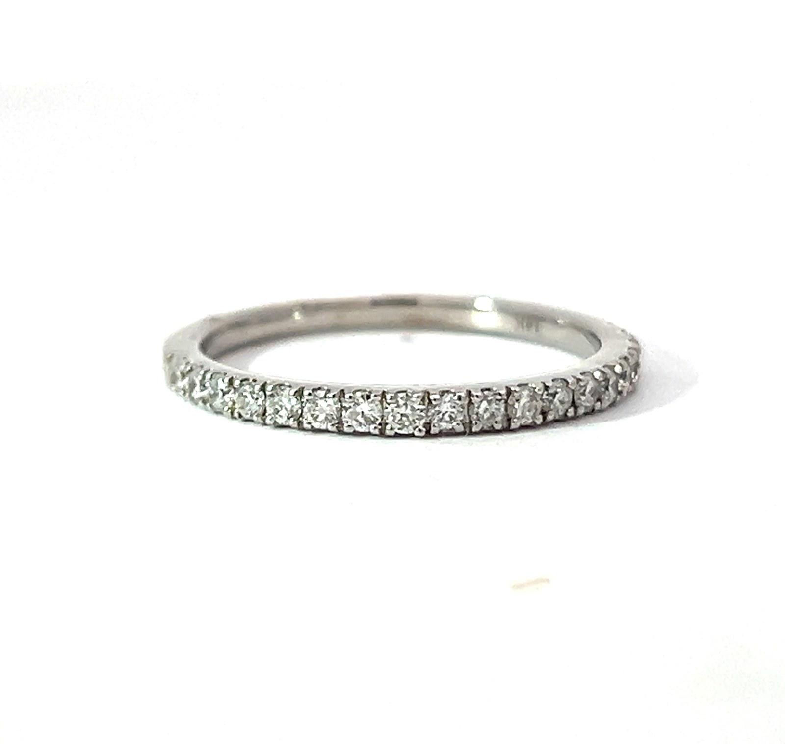 WHRW .jpg 14kt white gold diamond wedding band tw 1/4ct SI clarity, near colorless H color