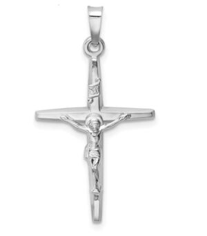 14 kt w/g crucifix