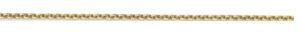 14kt yellow gold 2.3mm cable chain with claw catch closure 24"