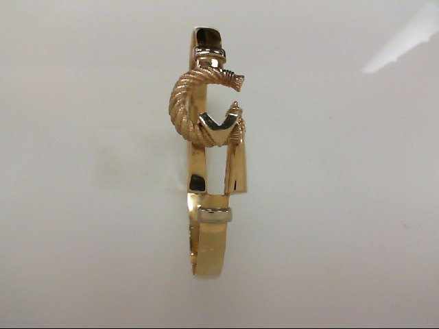 cmsy 14KT Y/G CAPE MAY BRACELET WITH W/G BARS 6MM SIZE 7.0