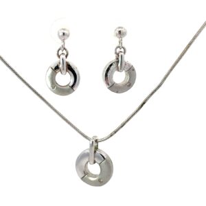 SS DIAMOND CIRCLE SET