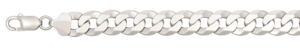 STERLING SILVER 16" CURB CHAIN WITH CLAW CATCH