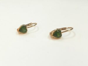 14KT Y/G LEVER BACK EARRING- MAY