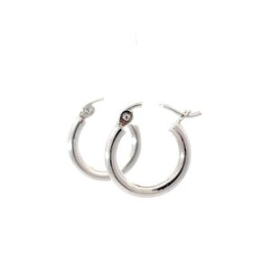 10kt small shiny hoop earring