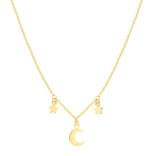 mf y .png 14kt yellow gold dangle I Love You to the moon and back neckalace