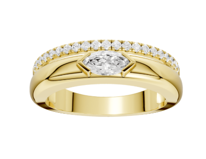 rf .png 14kt yellow gold lab grown diamond fashion ring tw 0.41cts VS clarity, colorless no cert