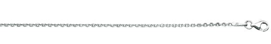 ssr .jpg Sterling Silver rhodium plated 2.1m diamond cut cable chain with claw catch closure 20" long