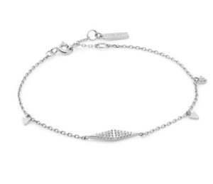 Sterling Silver 2.55mm solid round box chain bracelet 8" rhodium plated
