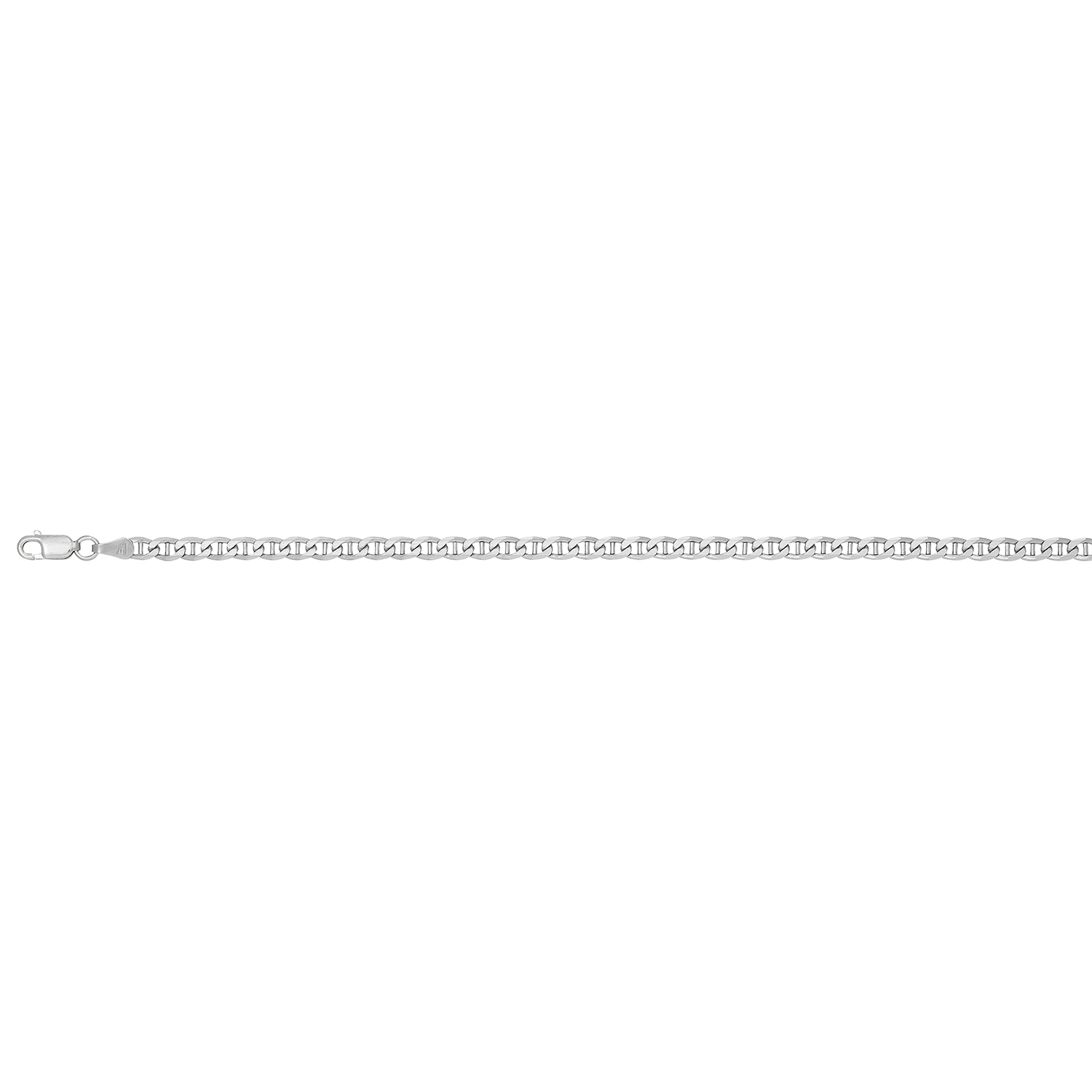 ssr .jpg Sterling Silver 4.00mm marine link chain rhodium plated 18"