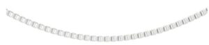 14Kt White Gold 1.1mm 16" Box Chain With Claw Catch Closure 16"