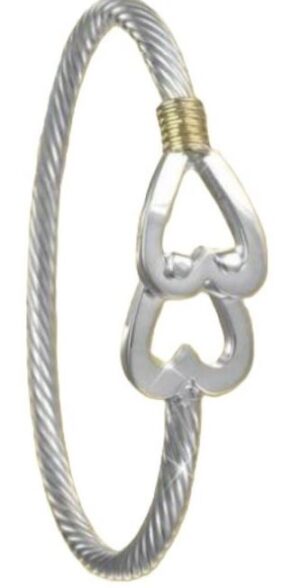 SS/ 14KT YG WRAP WW DESTINATION BRACELET 5MM SIZE 6.5