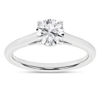v.webp 14kt White Gold Lab Grown Diamond Ring - 0.98ct VS